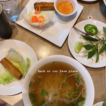 unPhogettable - I got the plain Pho with crunchy egg rolls this time. Delicious! - Vietnamese Near Me - Mesa, Arizona