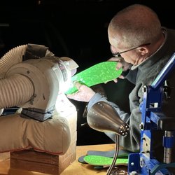 Pro Service Center - Scotty sanding down my custom orthotics