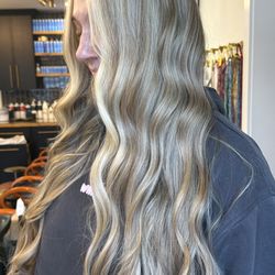 Salon 144 - Blonde perfection for this goest using Wella lightener and toner