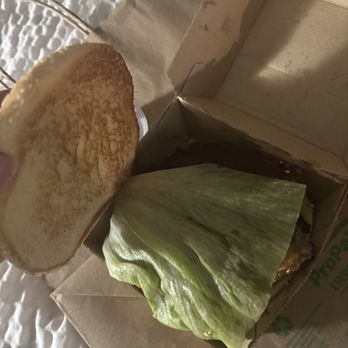 Laguna Burger - Bacon burger with a sad single piece of lettuce - Burgers Near Me - Albuquerque, New Mexico