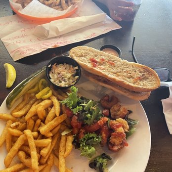 Island Fish - Shrimp po boy and French fries - Seafood Near Me - Marathon, Florida