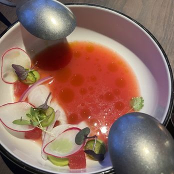 Vecino - Rojo fluke aquachile - two bites and it was over which is disappointing for a fish dish - Bars Near Me - Detroit, Michigan Vecino - Rojo fluke aquachile - two bites and it was over which is disappointing for a fish dish - Bars Near Me - Detroit, Michigan