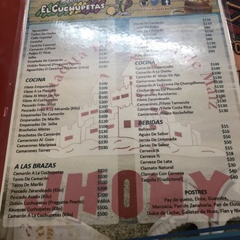 El Cuchupetas - Menu - Seafood Near Me - Villa Unión, SIN El Cuchupetas - Menu - Seafood Near Me - Villa Unión, SIN