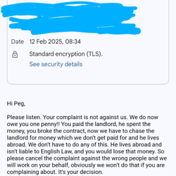 Aubrey & Finn Estate Agents - Unprofessional email reply