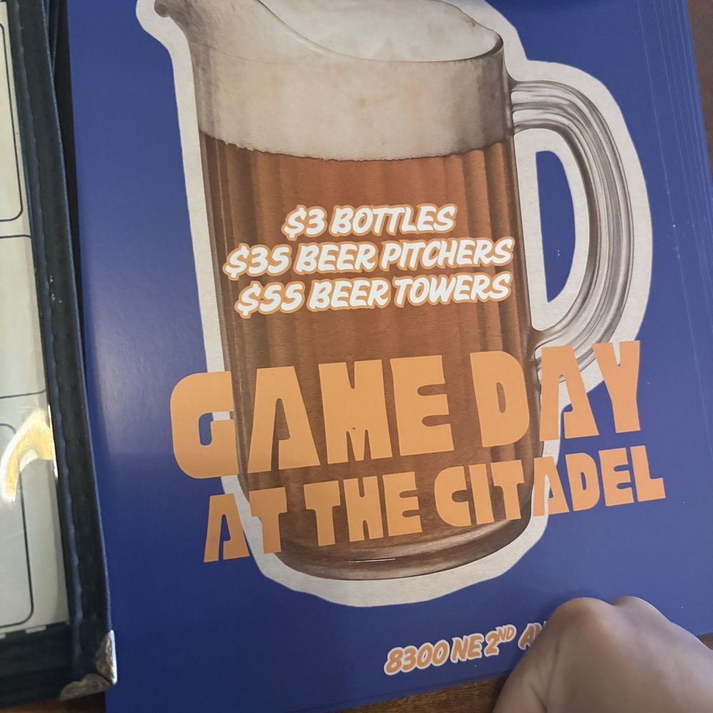 The Citadel - Game day menu - Food Court Near Me - Miami, Florida The Citadel - Game day menu - Food Court Near Me - Miami, Florida