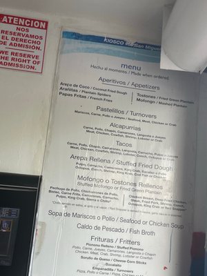 Menu photo 4 Luquillo Kiosks Luquillo, PR
