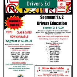 Traffic Safety Association of Macomb County - New Classes Starting Soon