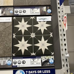 Lowe's Home Improvement - Lots of nice choices for flooring, tile, back splashes etc.