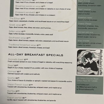 MochaLisa's Caffé - Menu - Coffee & Tea Near Me - Clifton Park, New York