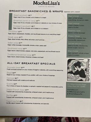 Menu photo 4 MochaLisa's Caffé Clifton Park, NY