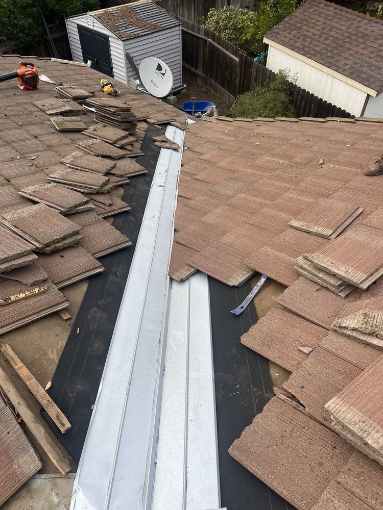 Slide of Vintage Roof Tile