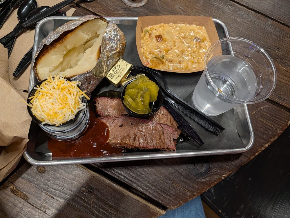 Food from Steves Black Sabbath BBQ