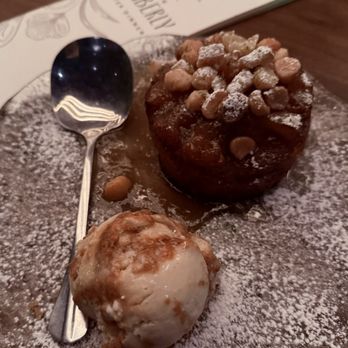 The Kimberly - Hot Pineapple Upside-Down Cake almost knocked - New American Near Me - Austin, Texas