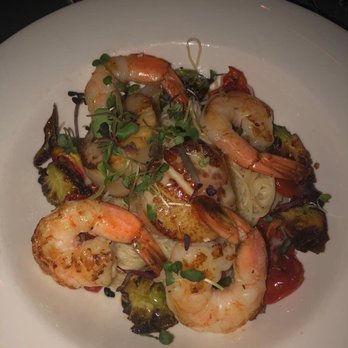 Citron - Shrimp and scallion angel hair pasta in a lemon sauce - New American Near Me - Baltimore, Maryland