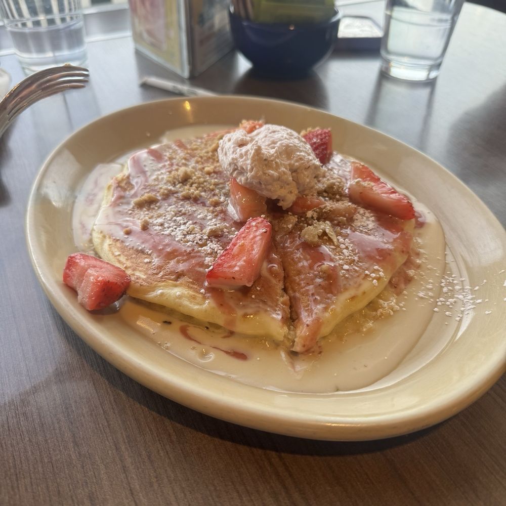 Snooze, an A.M. Eatery - Strawberry Shortcake Pancakes - Breakfast & Brunch Near Me - Westminster, Colorado Snooze, an A.M. Eatery - Strawberry Shortcake Pancakes - Breakfast & Brunch Near Me - Westminster, Colorado