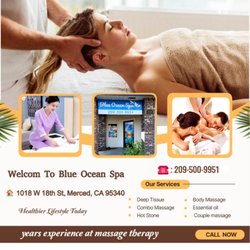 Blue Ocean Spa - Swedish Massage is a type of massage therapy that uses long, smooth strokes to help relax the body...