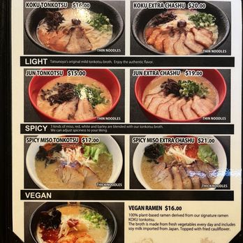 Ramen Tatsunoya - Ramen Near Me - Costa Mesa, California