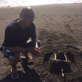 Moonstone Beach - My husband building a sand castle. - Beaches Near Me - Cambria, California Moonstone Beach - My husband building a sand castle. - Beaches Near Me - Cambria, California