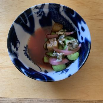 Cook Weaver - Sautéed cucumber with watermelon aguachile- great flavor and texture - Modern European Near Me - Seattle, Washington Cook Weaver - Sautéed cucumber with watermelon aguachile- great flavor and texture - Modern European Near Me - Seattle, Washington