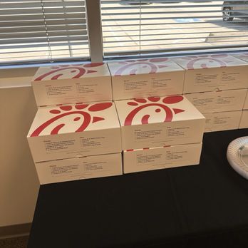 Chick-fil-A - Boxes were labeled and a good variety of meal choices - Fast Food Near Me - Humble, Texas