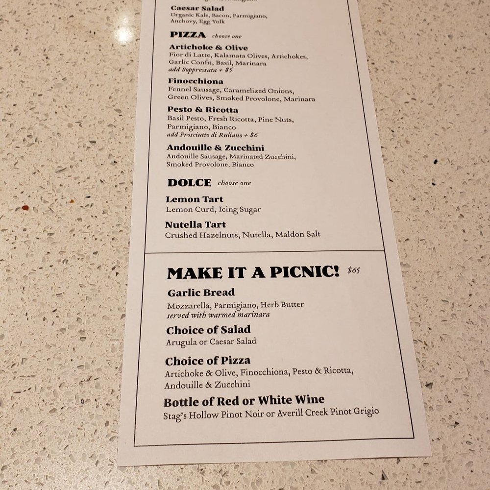 Dineout menu Dineout menu