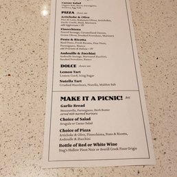 Dineout menu