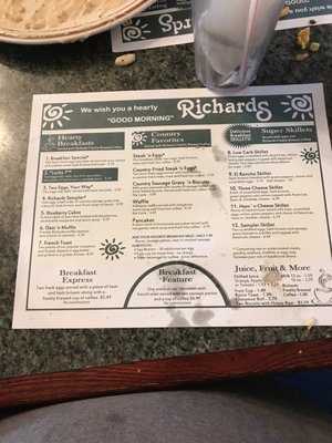 Menu photo 5 Richards Restaurant Hartford City, IN Menu photo 5 Richards Restaurant Hartford City, IN