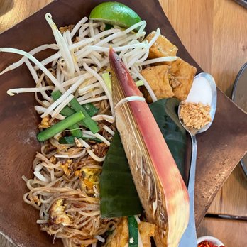 Fern Thai on Main - Special signature Phad Thai dish with tofu - Thai Near Me - Bellevue, Washington