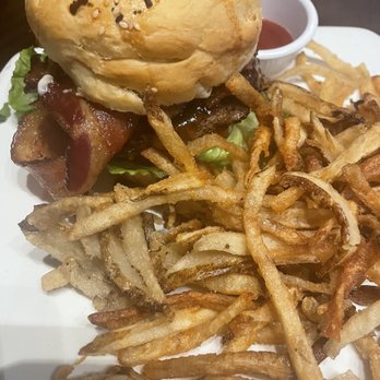 Local Goat - TN Whiskey Glazed Burger - New American Near Me - Pigeon Forge, Tennessee