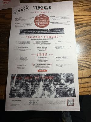 Menu photo 1 Virgil's Real BBQ - Las Vegas Las Vegas, NV Menu photo 1 Virgil's Real BBQ - Las Vegas Las Vegas, NV