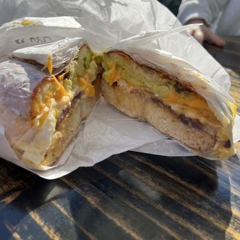 Forgotten Bakery - BAE sandwich with jalapeño cheddar bagel - Bakeries Near Me - Sacramento, California Forgotten Bakery - BAE sandwich with jalapeño cheddar bagel - Bakeries Near Me - Sacramento, California