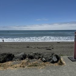 Beachfront Rv Park - Beach front seen from the concrete blocks