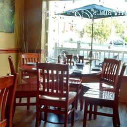 Inside the restaurant.