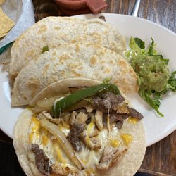 La Playita Restaurant - Combination Beef and Chicken Quesadillas !!!!!
