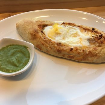 Broadsheet Coffee Roasters - Khachapuri (Georgian Cheese Bread) - Coffee & Tea Near Me - Cambridge, Massachusetts