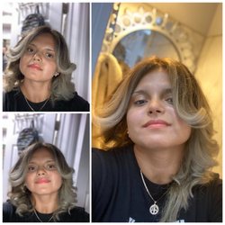 Ydelsa Unisex Beauty Salon - Platinum blonde balayage