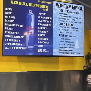 Buzzed Coffee - Drink menu - Coffee & Tea Near Me - Reno, Nevada