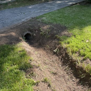 Dirt Done Right Excavating - Ditch is dug back to grade so water will drain properly - Landscaping Near Me - Stanley, North Carolina