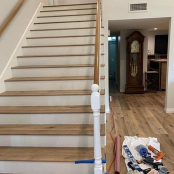 Hexagon Construction - a staircase being remodeled - General Contractors Near Me - San Fernando Valley, California Hexagon Construction - a staircase being remodeled - General Contractors Near Me - San Fernando Valley, California