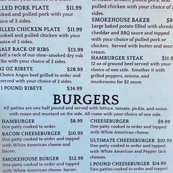 Smokehouse Bar & Grill - Menu - Smokehouse Near Me - Kingston, Tennessee Smokehouse Bar & Grill - Menu - Smokehouse Near Me - Kingston, Tennessee