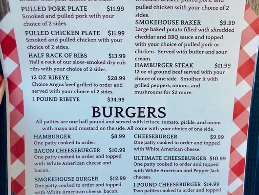 Menu photo 3 Smokehouse Bar & Grill Kingston, TN Menu photo 3 Smokehouse Bar & Grill Kingston, TN