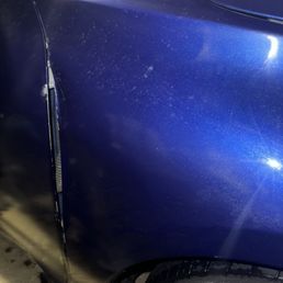 Dent to my fender preventing me from opening the door.