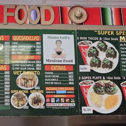 Mama Loli’s Mexican Food - Menu