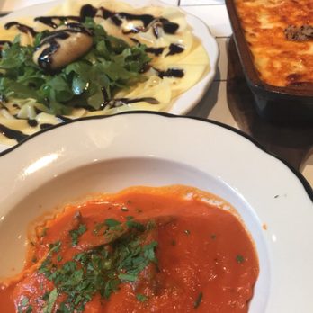 Briciola - mango salad and lobster ravioli - Italian Near Me - New York, New York Briciola - mango salad and lobster ravioli - Italian Near Me - New York, New York