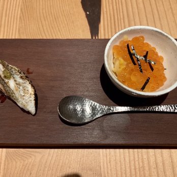 Hinata - Salmon roe with sea urchin and Japanese barracuda - Sushi Bars Near Me - San Francisco, California