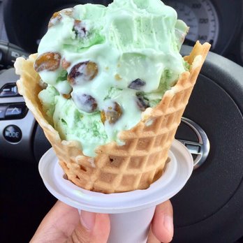 Bruster's Real Ice Cream - Pistachio on a waffle - Ice Cream & Frozen Yogurt Near Me - Gaithersburg, Maryland Bruster's Real Ice Cream - Pistachio on a waffle - Ice Cream & Frozen Yogurt Near Me - Gaithersburg, Maryland