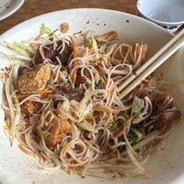 Vermicelli noodles with pork and tofu!