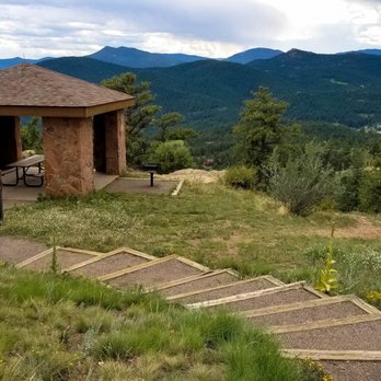Mount Falcon Park - A shelter area, picnic tables, and even grills with a great view from the west parking area! - Parks Near Me - Morrison, Colorado