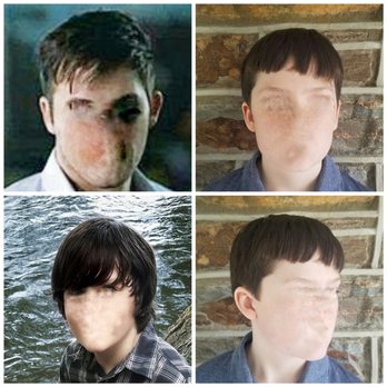 Amstel Barber Shop - Top Left was the image given to the barber. Bottom left was my son's hair before they butchered it. Top and bottom right are of the haircut. - Barbers Near Me - Newark, Delaware