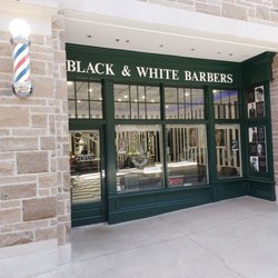 Black And White Barbers - Front
